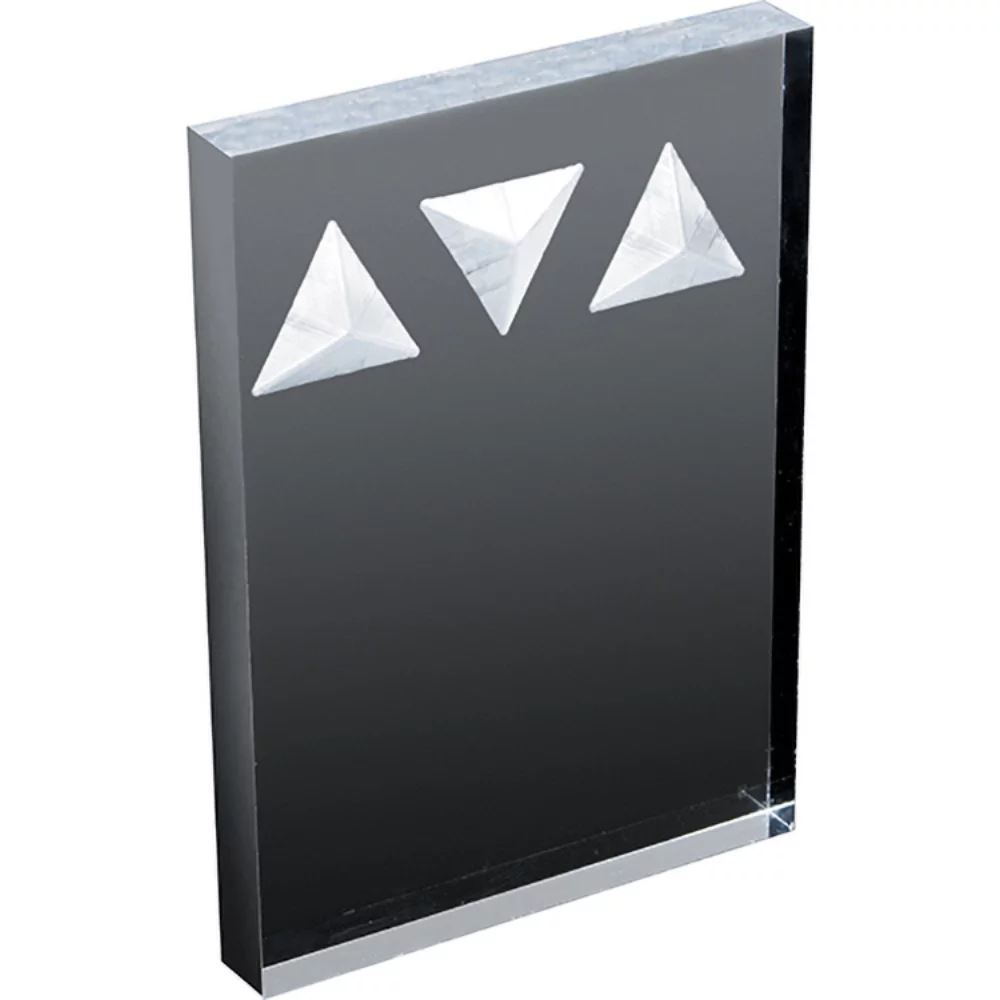 Rectangle Deep Etch Award (5"x 7"x 3/4") Screen-Printed