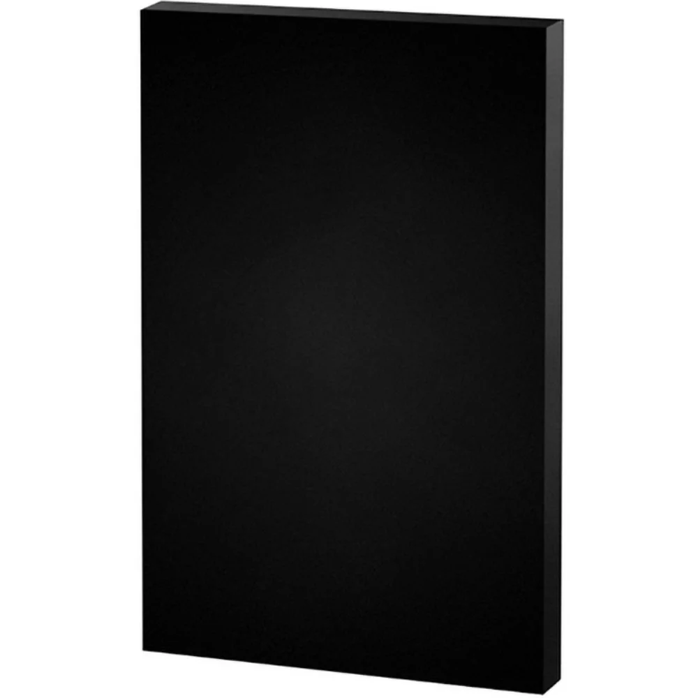Black Rectangular Acrylic Paper Weight (5"x 7"x 3/8") Screen-printed