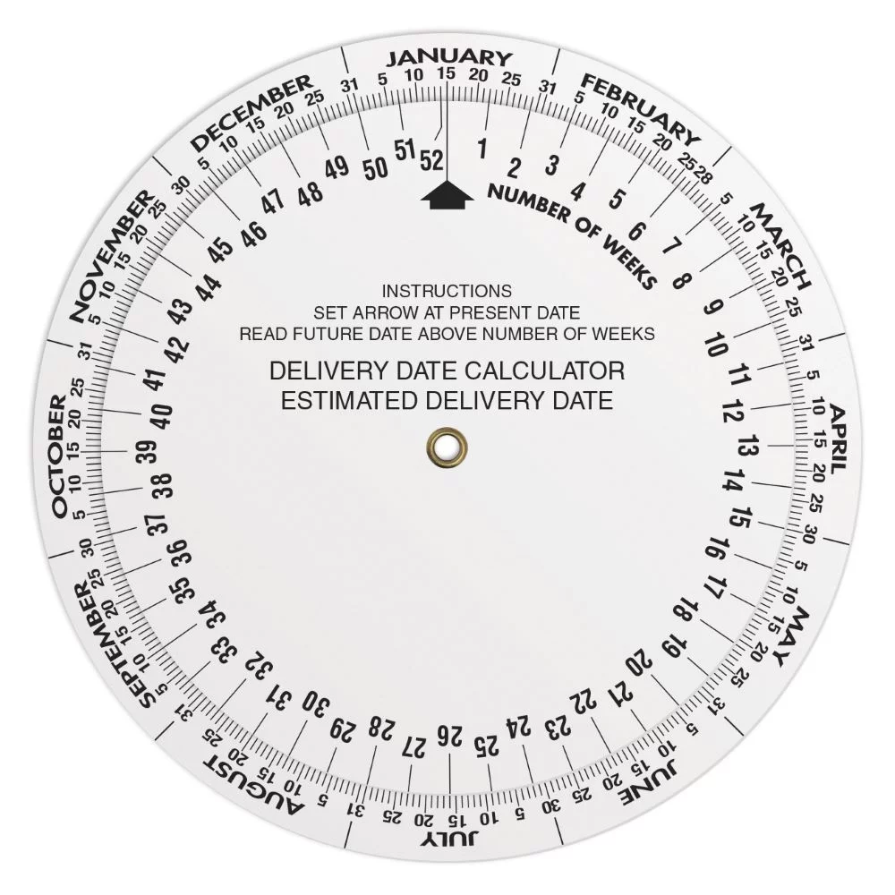 Wheel Calculator for Horsepower/ Gas Compression/ Date Finder, Custom Full Colour Imprint