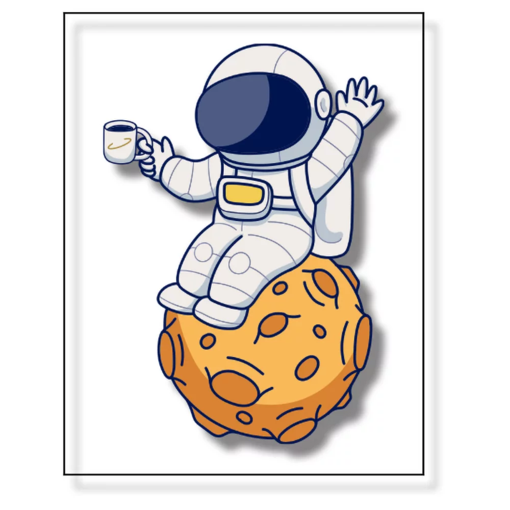 Autocollants personnalisés en vinyle transparent brillant / adhésif faible (201 à 250 pouces carrés) en couleur pleine.