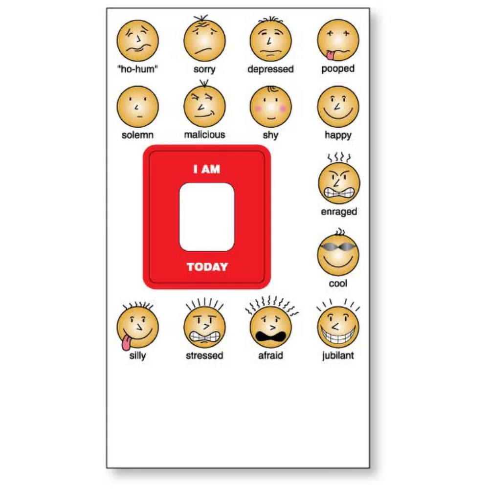Aimant haute résolution de .020 / avec indicateur d'humeur rectangulaire (4" x 7") Processus en quatre couleurs