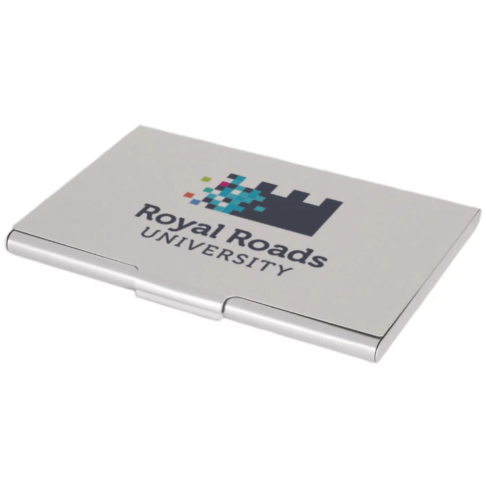 Porte-cartes de visite en aluminium avec impression quadrichromie (3 7/8"x2 1/2"x1/4")