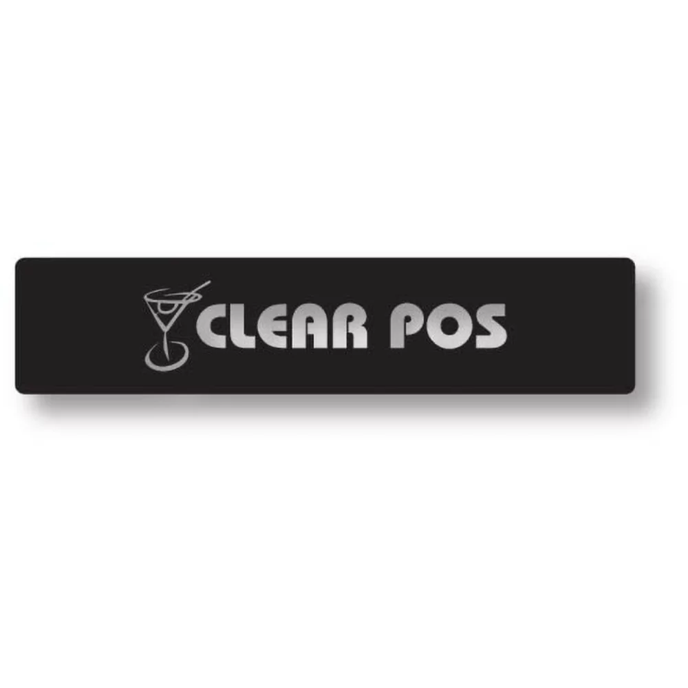 .010 Clear Gloss Custom Lexan Nameplate (16 sq/in) Spot Colour Imprint