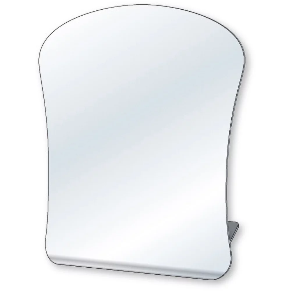 Miroir en plastique acrylique autoportant, 8"x10" avec sommet rond, couleurs vives