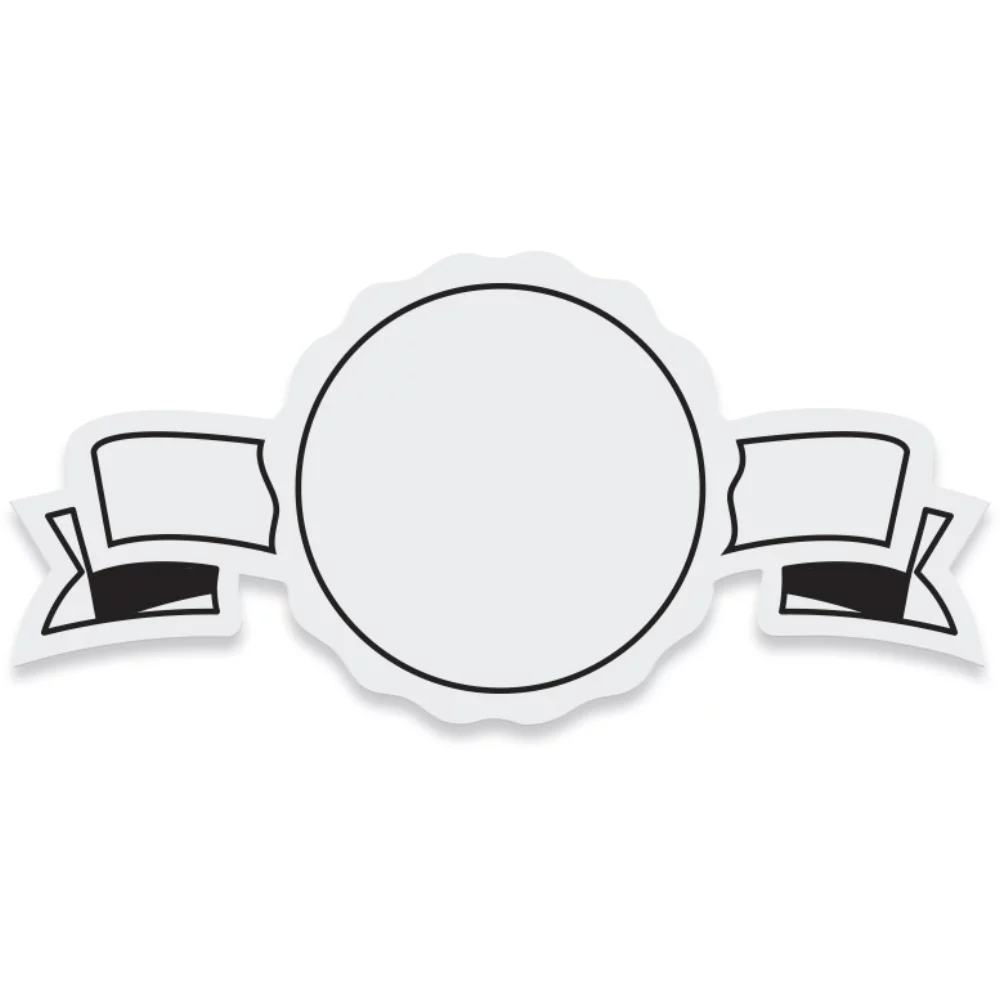 Clear Gloss Polypropylene Stock Banner Roll Labels (1.25"x2.5")