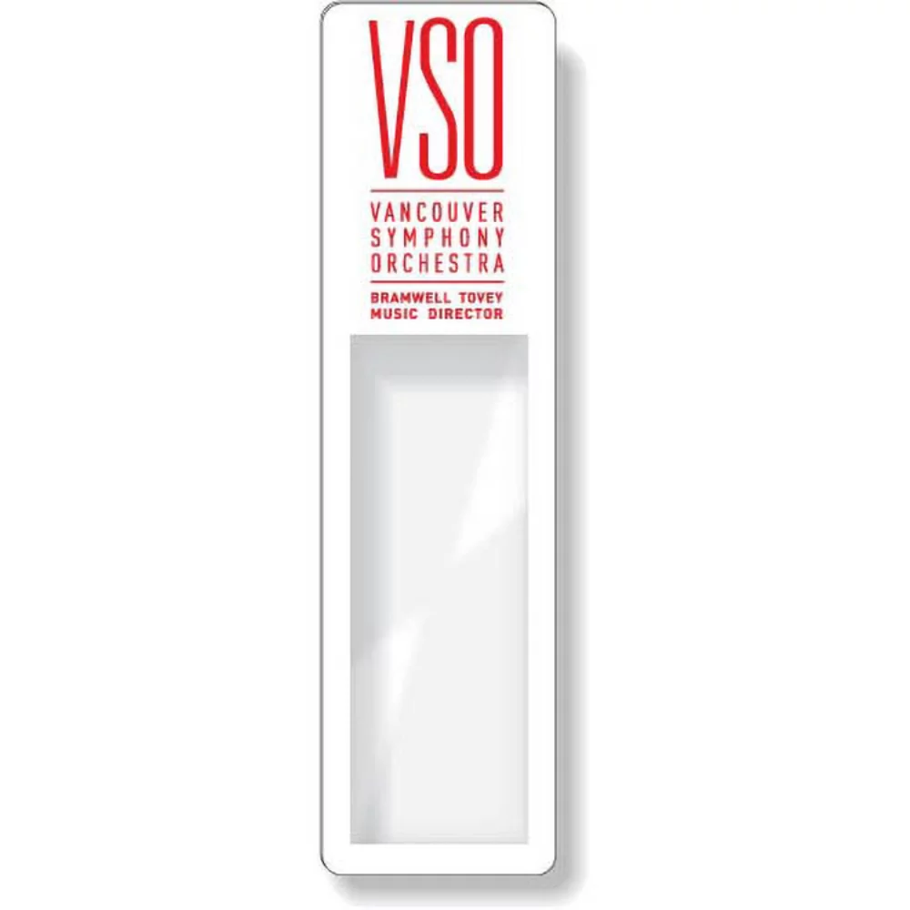 Marque-page loupe en plastique transparent (1,44" x 5,25") sérigraphié