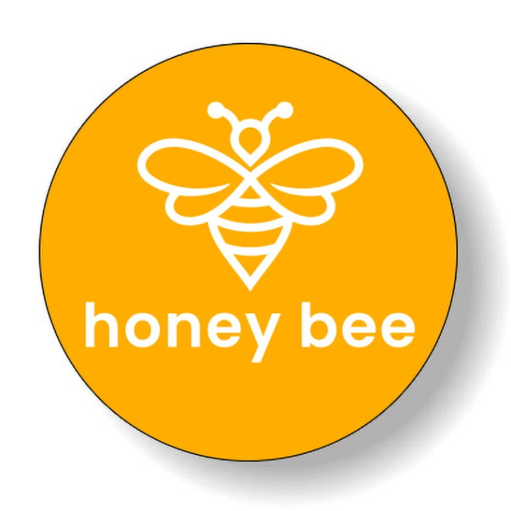 Fluorescent Orange Flexo-Printed Stock Circle Roll Labels (1" Dia.)