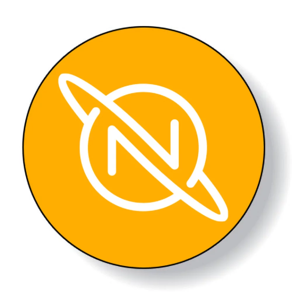 Fluorescent Orange Flexo-Printed Stock Circle Roll Labels (3.625" Dia.)
