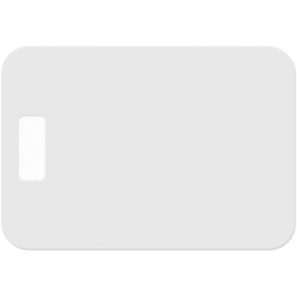 Flexible Cutting Board on FDA .045 clear plastic, with cut-out handle (7.625" x 11") Spot Colour