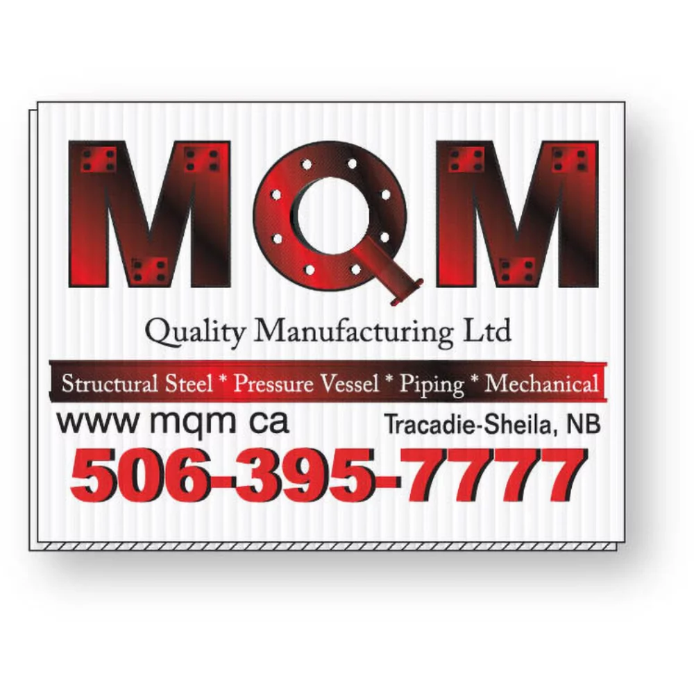 Panneau en coroplast blanc de 5/32", rectangle de 9"x12", en couleur pleine