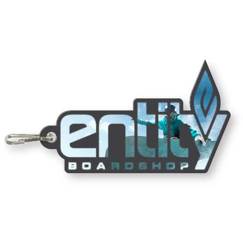 Custom Zipper Pulls (5 sq/in) .030 Compressed Laminated Plastic, Full Colour