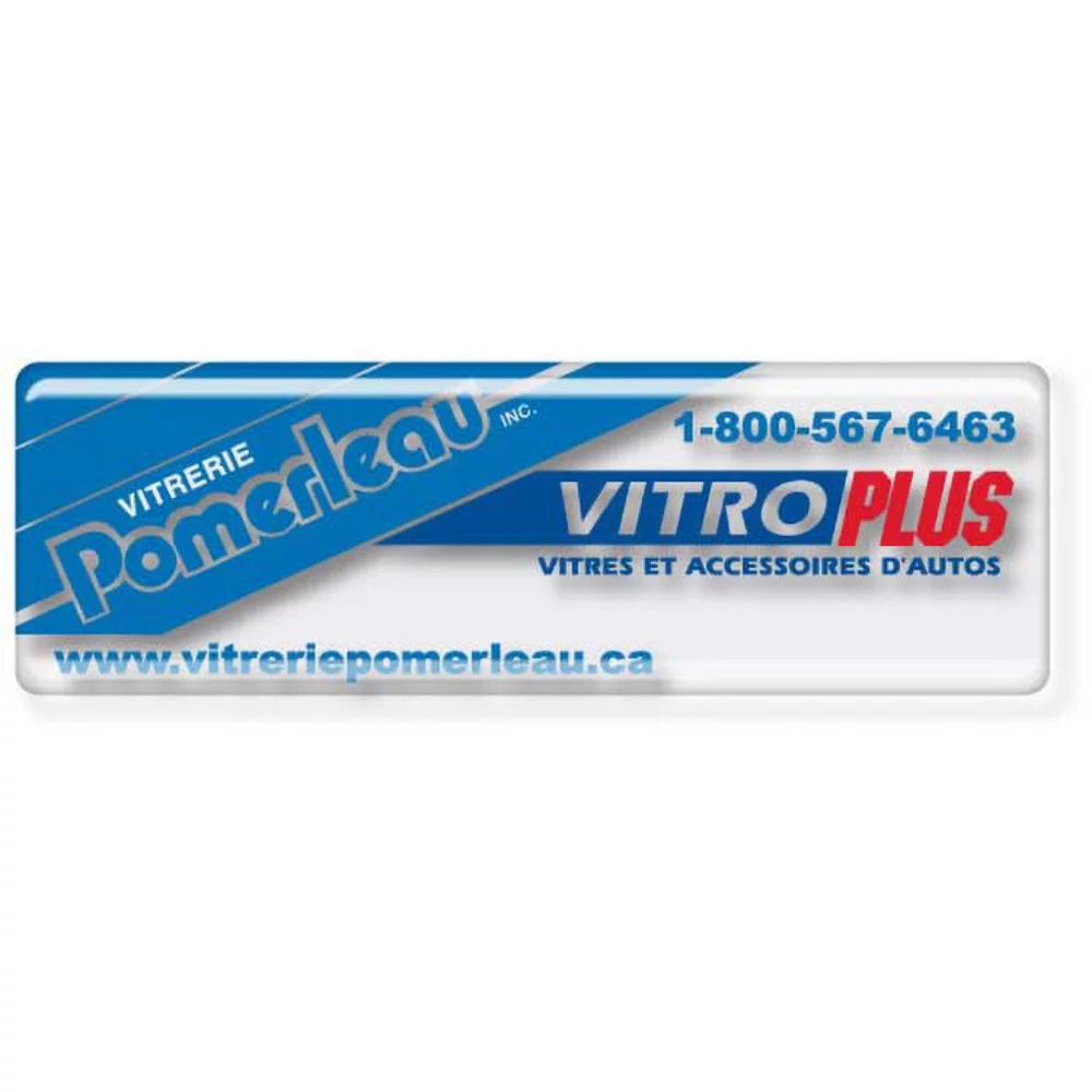 Custom Screen-Printed Clear Domed Decal (Up to 10 Sq. Inch)