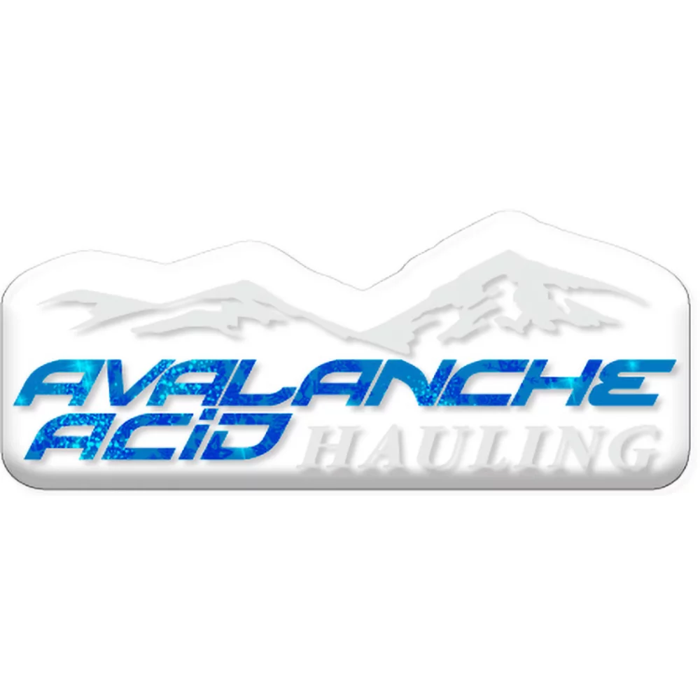 3 Sq. Inch Custom 4 Colour Process Clear Polyester Domed Decal