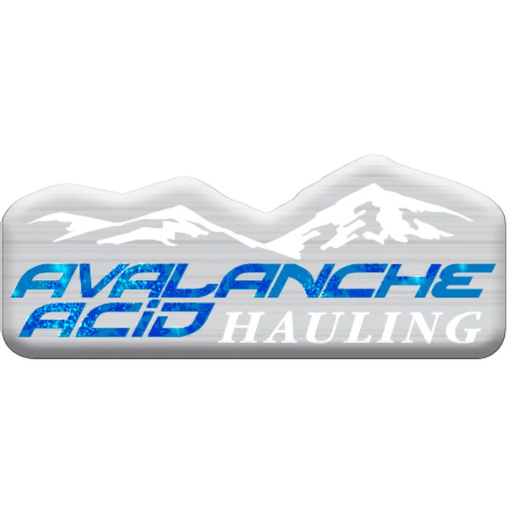 3 Sq. Inch Custom 4 Colour Process Brushed Aluminum Polyester Domed Decal
