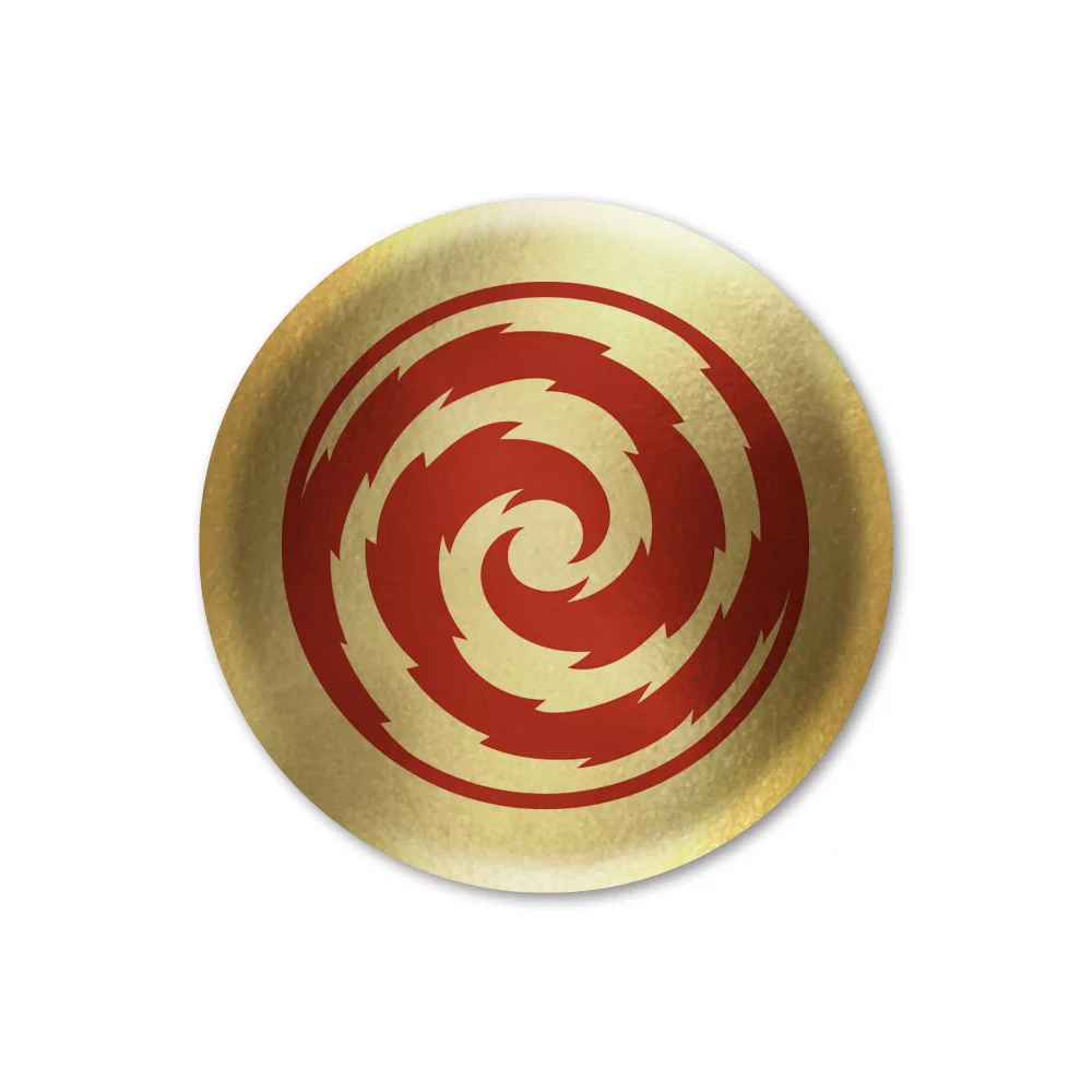 Custom Screen-Printed Gold Gloss Domed Decal (Up to 9 Sq. Inch)