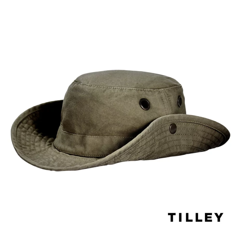 Tilley® Wanderer T3W Bucket Hat - Olive 7 1/2