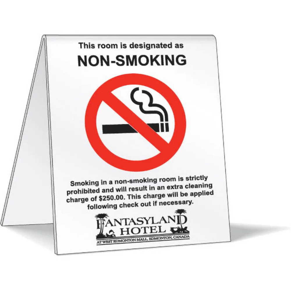 .040 White Plastic Tents & Displays, Spot Colours, 16 Square Inches