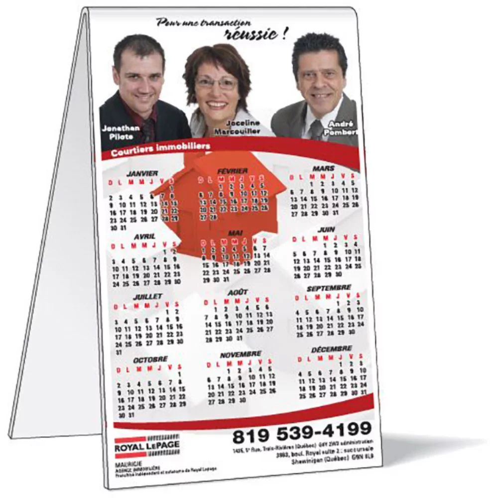 .040 White Plastic Tents & Displays, Full Colour, 16 to 24 Square Inches