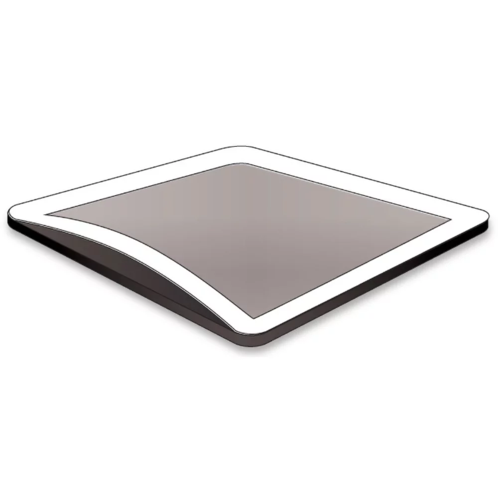 1/8" Insert Counter Mats 11" x 16" Clear Lexan Top, Rubber Back, Full Colour