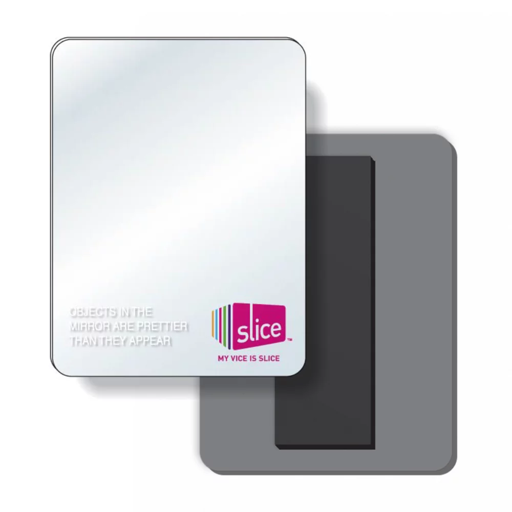 Co-Polyester Magnetic Mirror Rectangle Shape (2.63"x3.5"), Full Colour