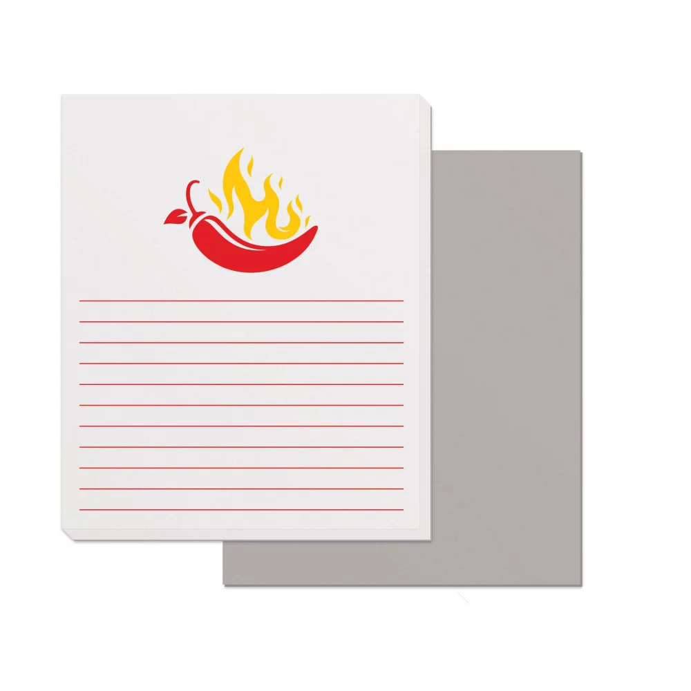 Bloc-notes de 50 pages avec impression personnalisée en 2 couleurs (3,5" x 4,25")