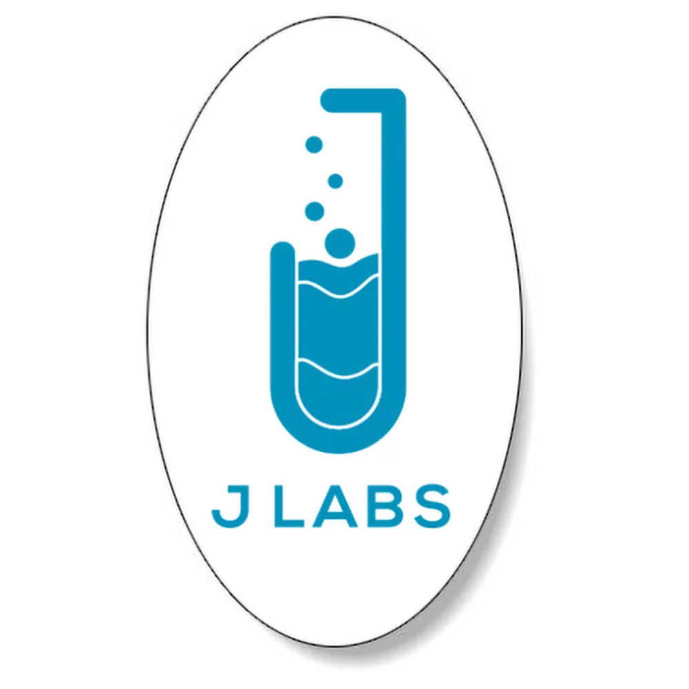 White Gloss Polypropylene Stock Oval Roll Labels (2.375"x4")
