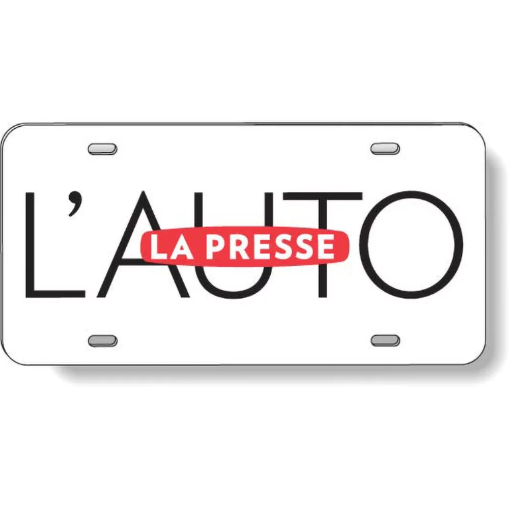 .055 White High-Density Polyethylene License Plate (5.875"x11.875"), Spot Colours