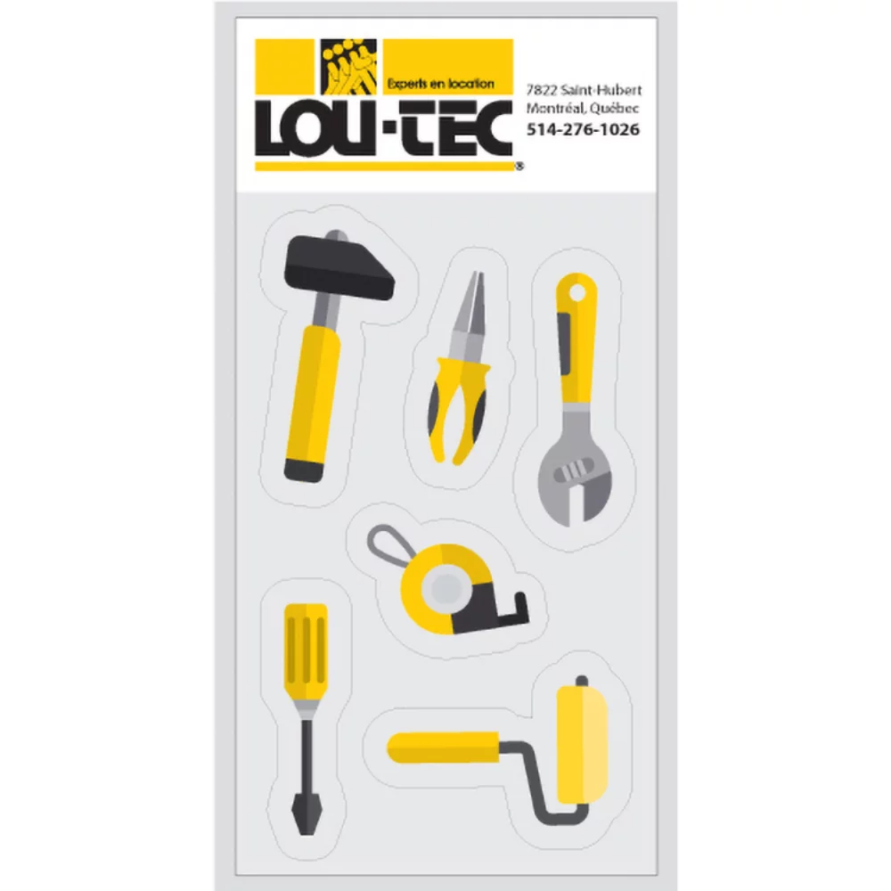 Party Glass Marker Combo Kit up to 6 Custom Shapes. Full Colour imprint on reusable clear static
