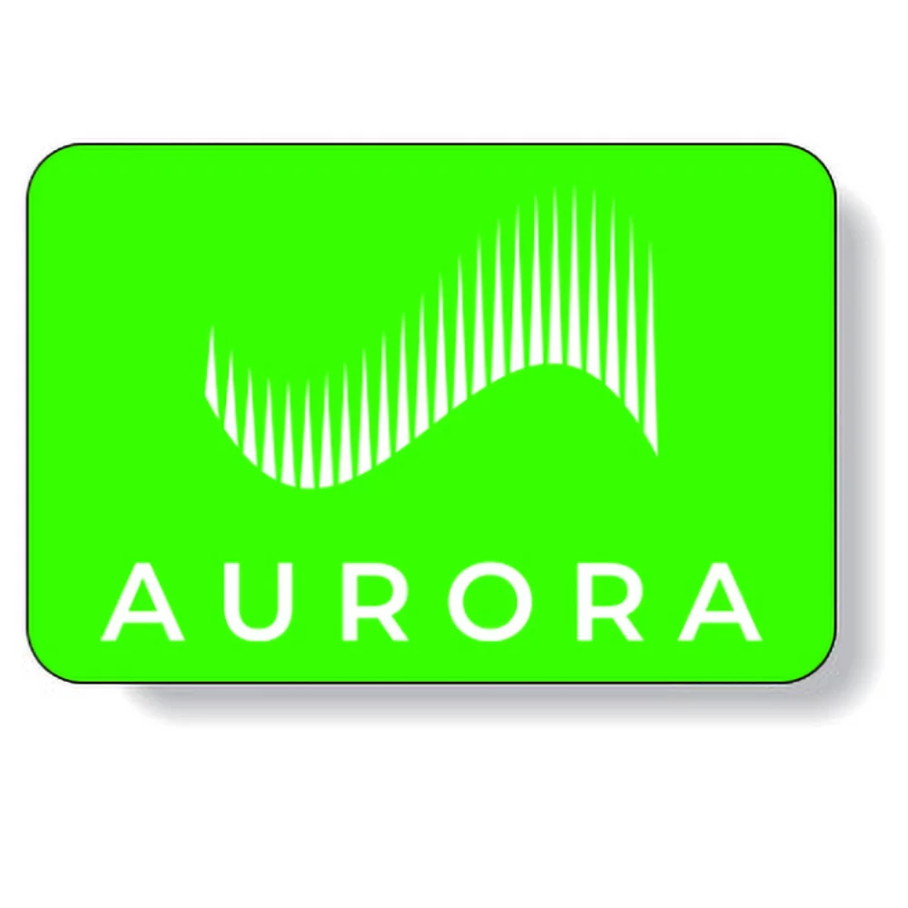 Fluorescent Green Flexo-Printed Stock Rectangle Roll Labels (1.25"x1.875")