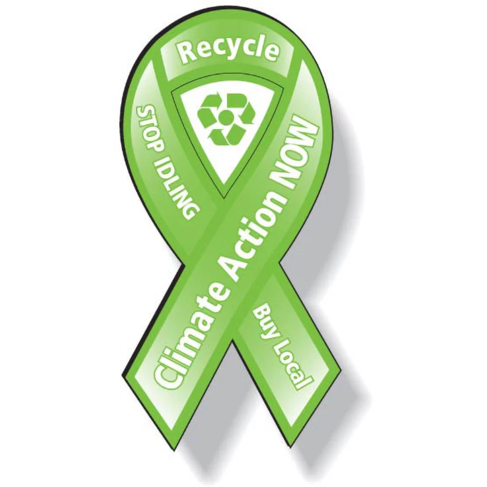 Ribbon Magnet (2"x4"), Spot Colour, White Vinyl Topcoat, Outdoor use