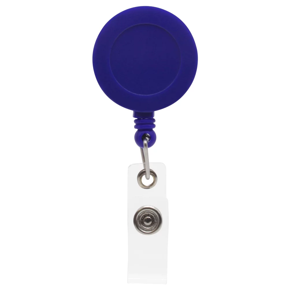 30" Reel de badge rétractable avec impression directe et clip métallique.