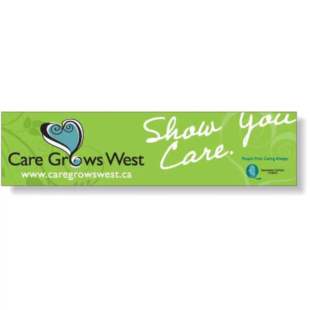 4 Colour Process Removable Matte Vinyl Bumper Decal (2.88"x12")