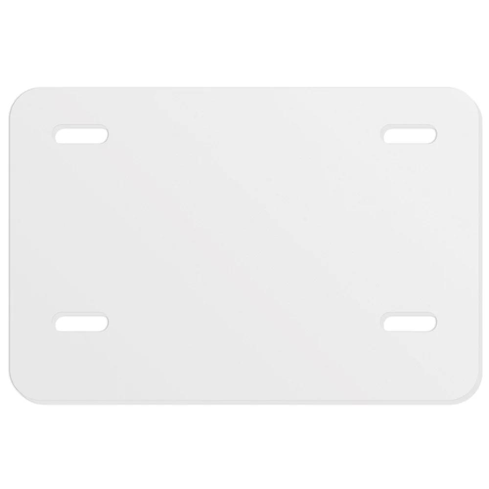 Plaque d'immatriculation de moto .055 en styrène blanc (5"x7.5"), impression en couleur spot