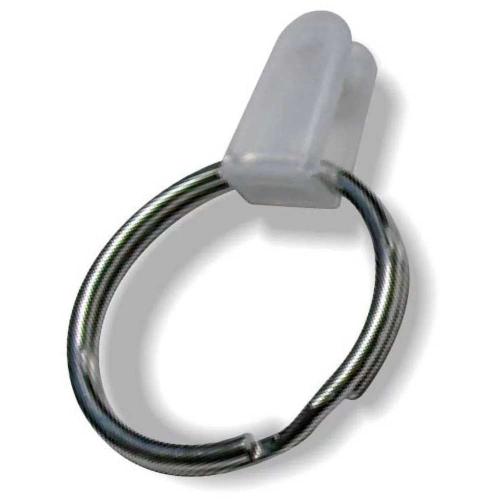 Connecteur en plastique avec anneau fendu en métal (1" de diamètre) non assemblé