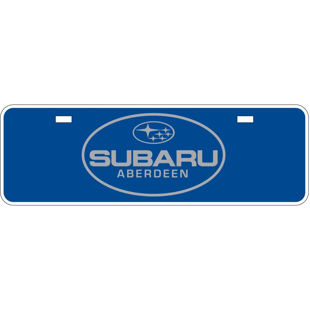 Plaques d'immatriculation de voiture en polytrans transparent 0,040 (3,875" x 11,875") / Sérigraphié