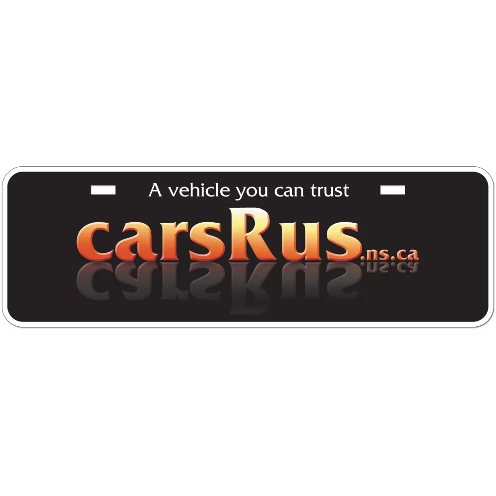 Car Licence Plates .040 Clear Polytrans (3.875" x 11.875") Digital Full Colour