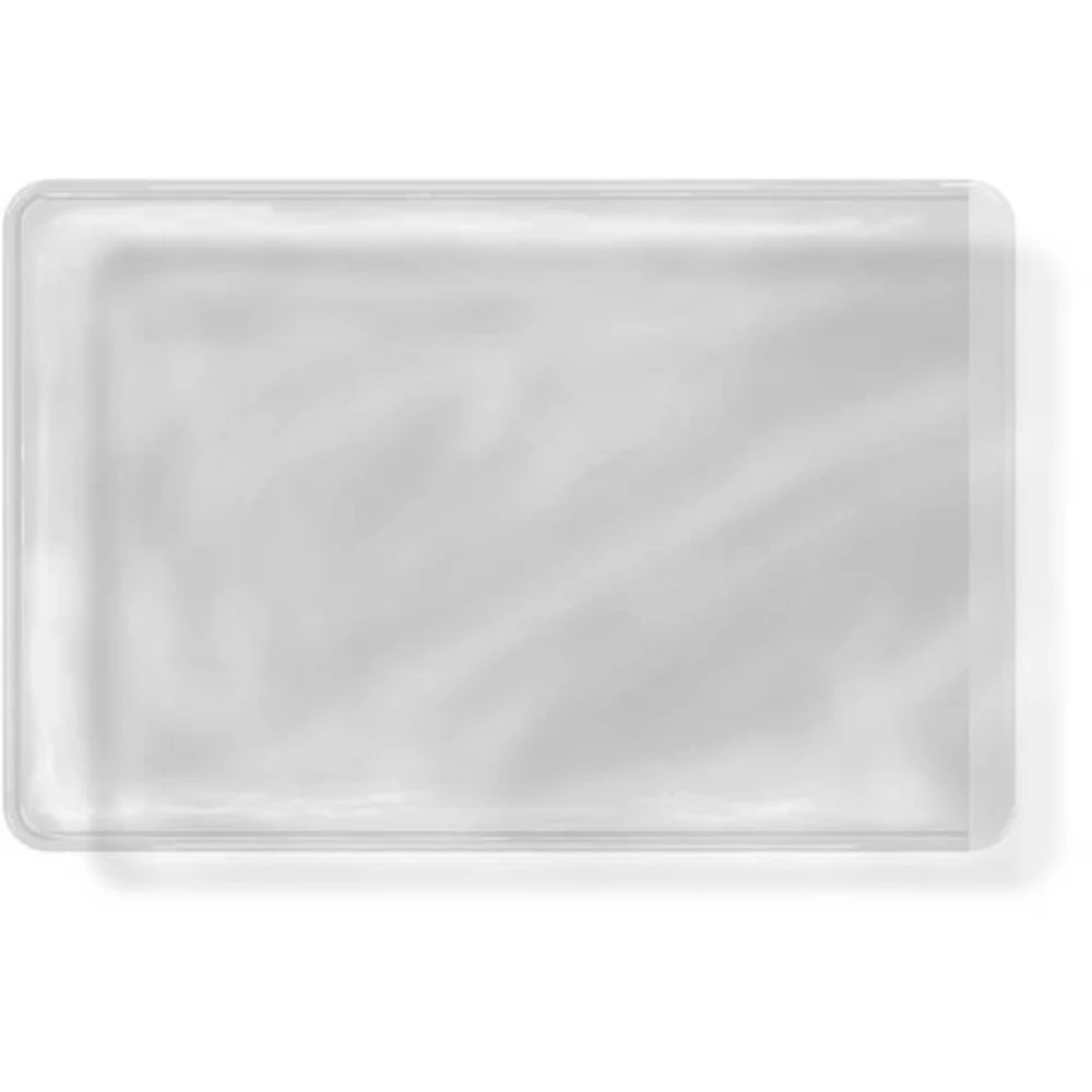 Poche en vinyle transparent avec adhésif à l'arrière (2,375" x 3,625") - Ouverture sur le côté court