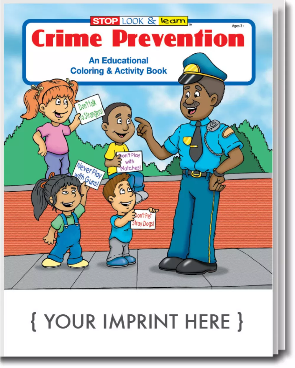 Pack de divertissement de livre de coloriage de prévention du crime