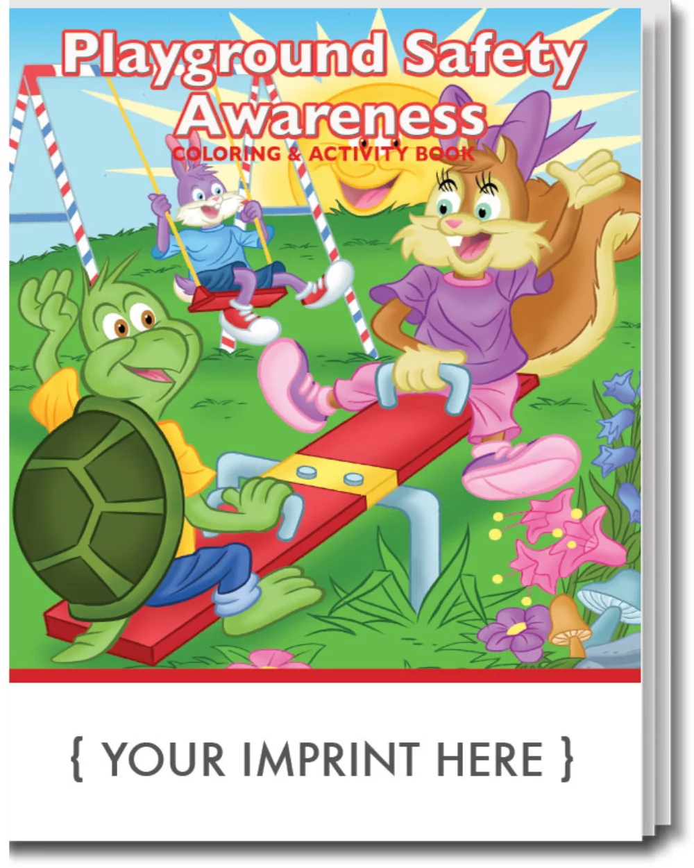 Livre de coloriage et d'activités sur la sensibilisation à la sécurité des aires de jeux