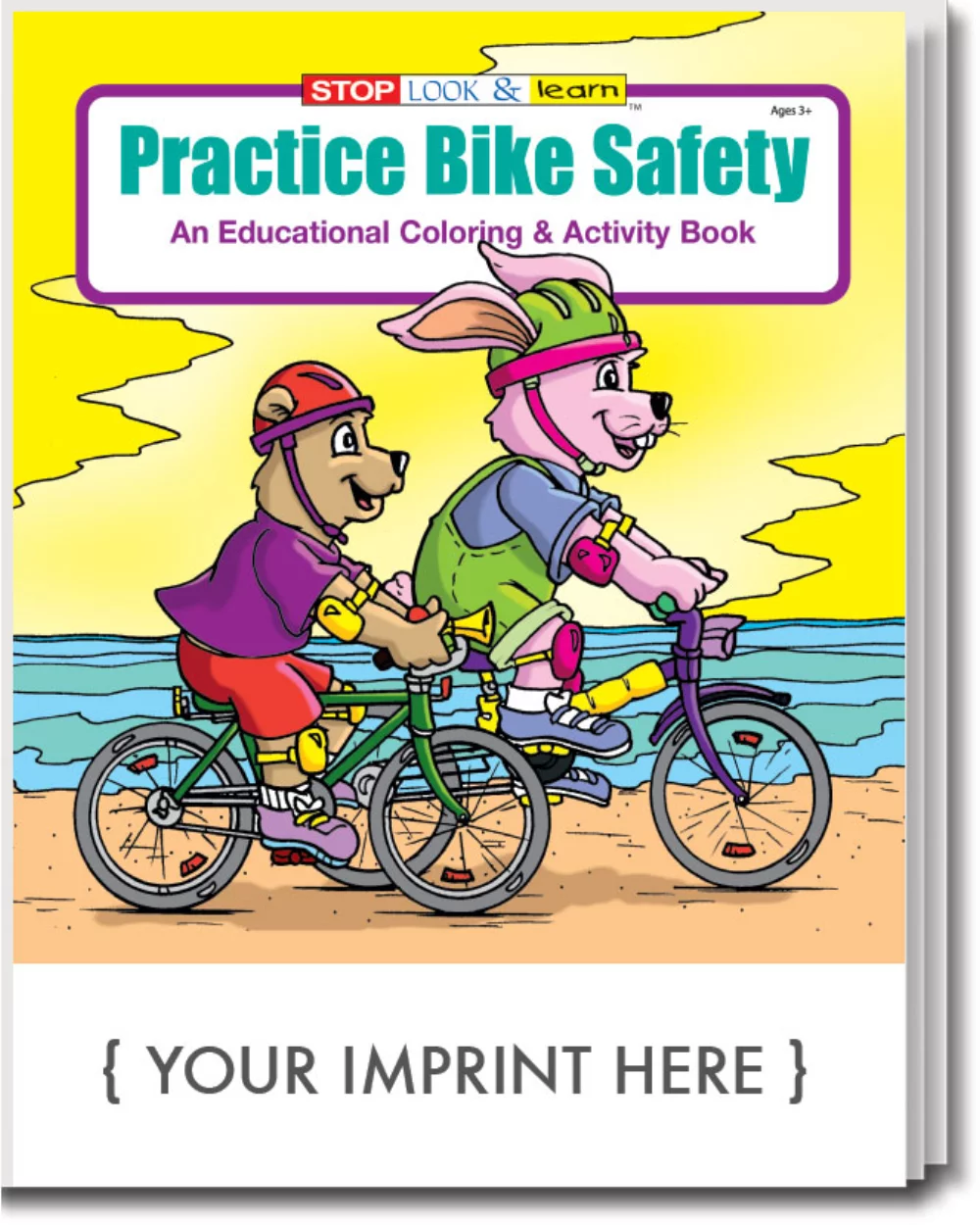 Pack de divertissement de livre de coloriage sur la sécurité à vélo
