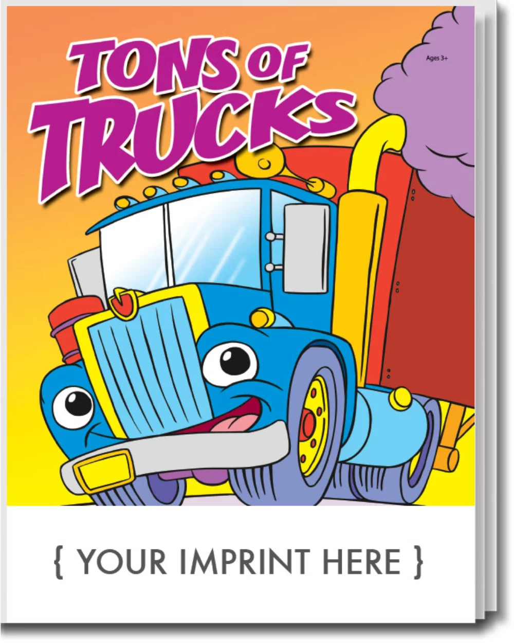 Pack de plaisir de livre de coloriage de camions en pagaille