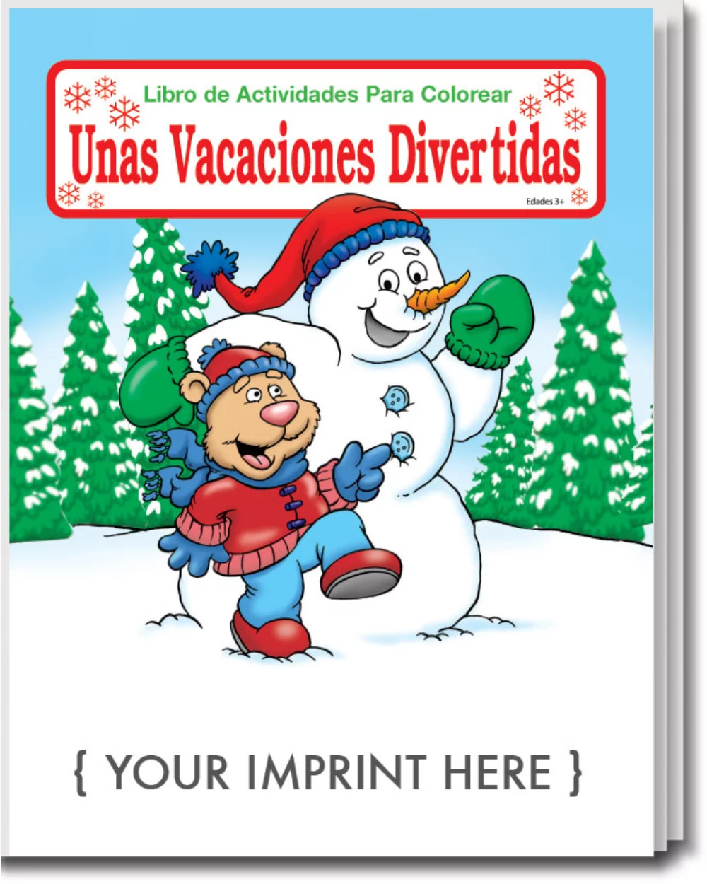 Pack de divertidos libros para colorear de vacaciones (español)