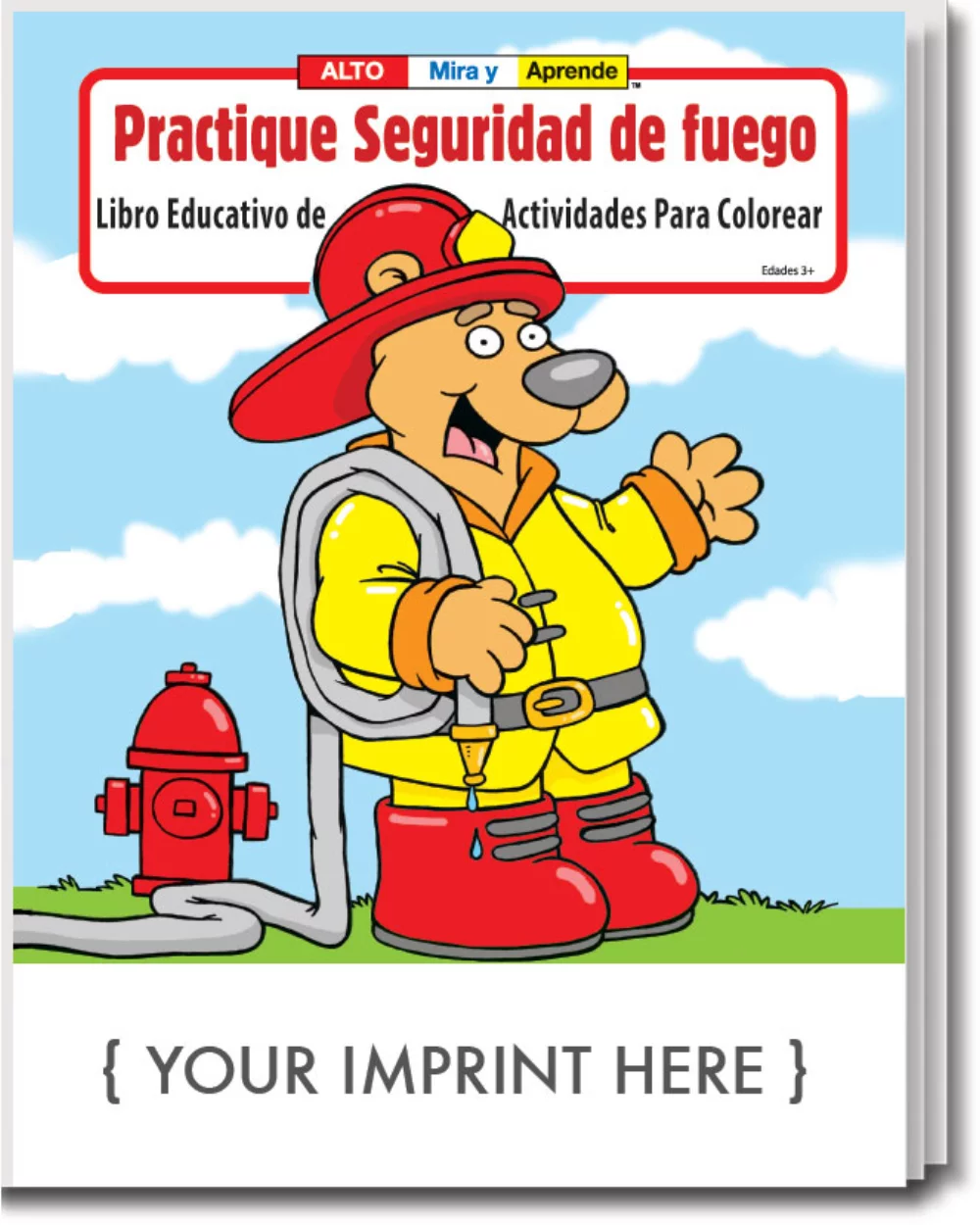 Pack de divertidos libros para colorear sobre seguridad contra incendios