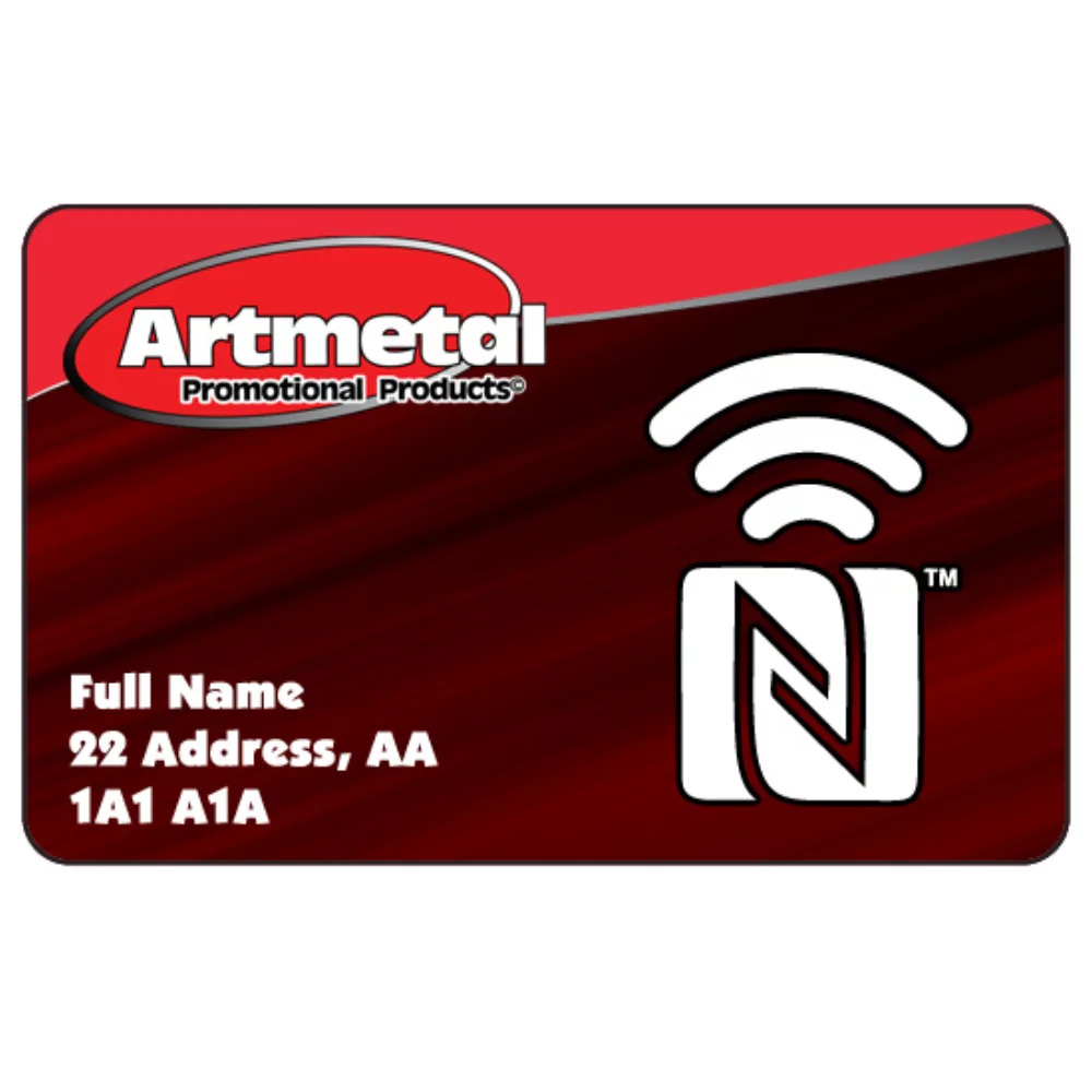 Carte de visite en plastique NFC