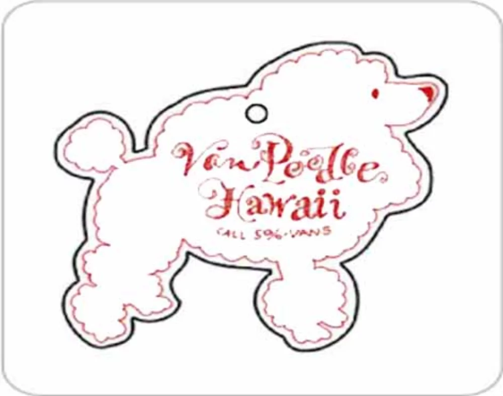 Poodle Hanging Air Freshener - Oversized