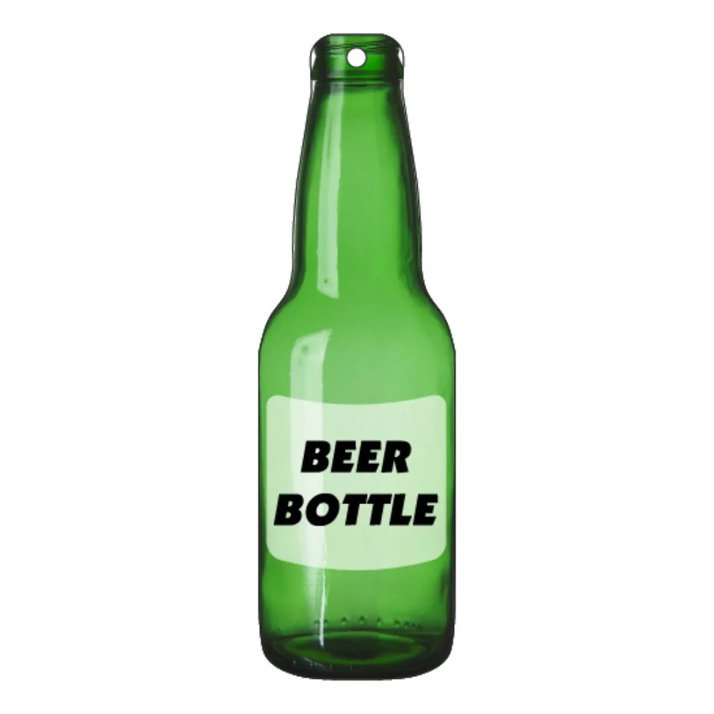 Désodorisant suspendu en forme de bouteille de bière - Surdimensionné