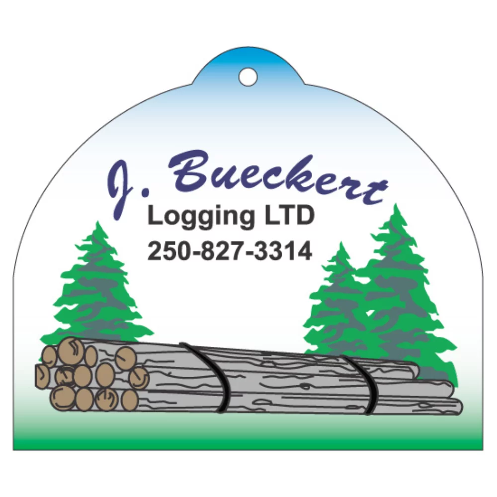 Oval with Flat Bottom Hanging Air Freshener