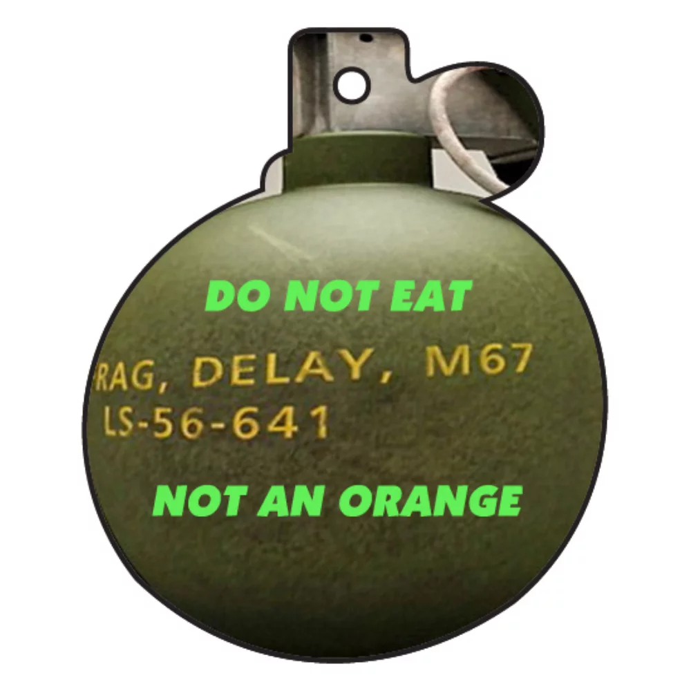 Orange with Leaf Hanging Air Freshener