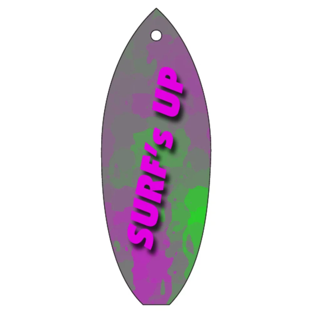 Désodorisant suspendu en forme de planche de surf - Surdimensionné