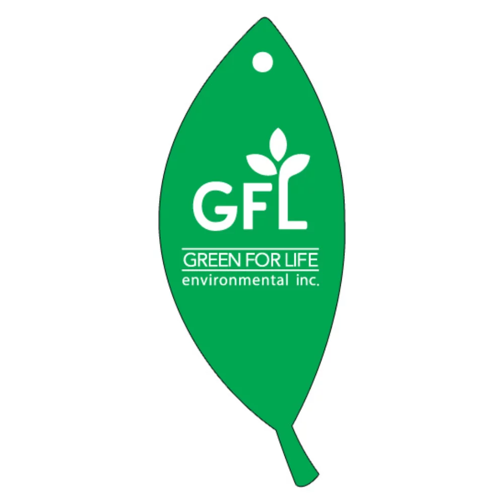 Oversized Leaf w. Stem Shaped Hanging Air Freshener